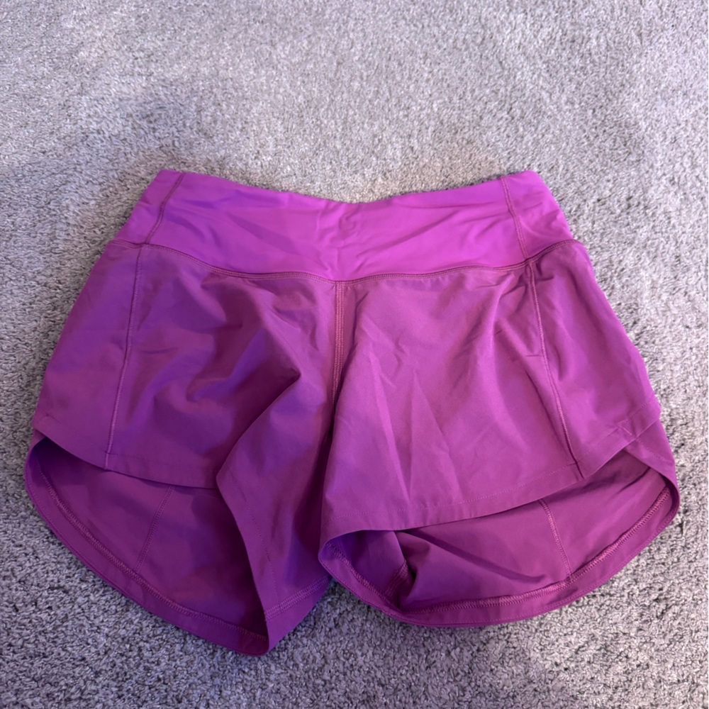 lululemon athletica Vibrant Purple Athletic Shorts
